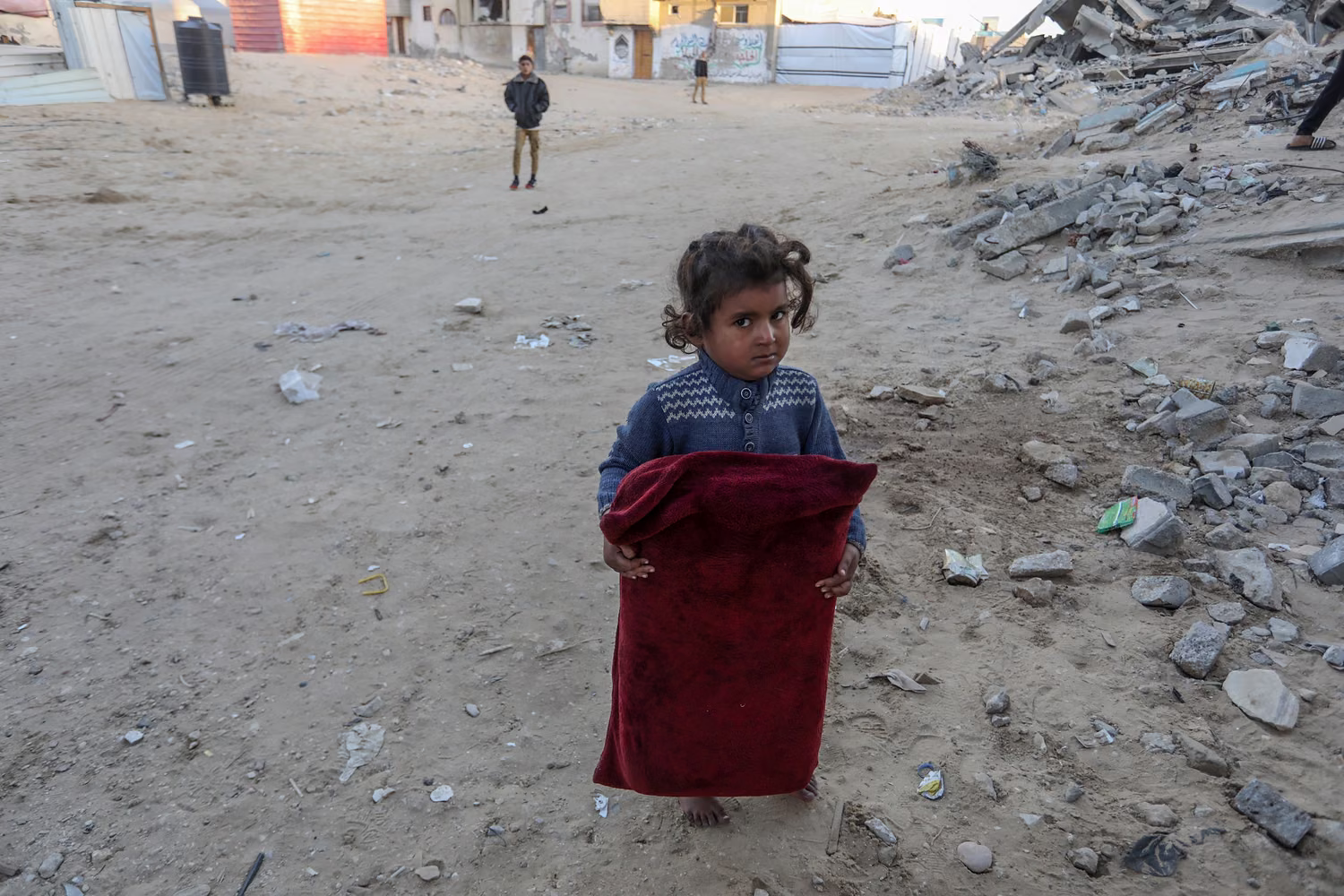 Dec 2024 - following another air strike in southern Gaza (Shutterstock, Anas-Mohammed)
