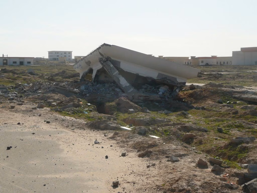The ruins of Gaza Airport - Before Cast Lead