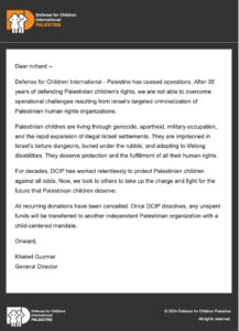 Defence for Children International - Palestine